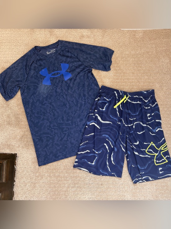 Under Armour Other - Boys XL Set of UA Under Armour Shorts and T-Shirt Lot Athletic Wear EUC Lot of 2